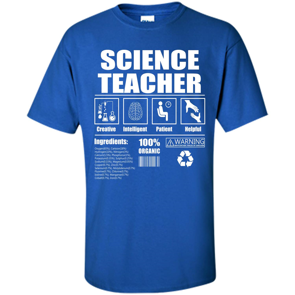 Science Teacher T-shirt Science Teacher Facts T-shirt Royal