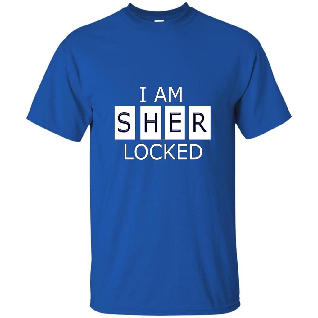 I Am Sher Locked T-shirt Royal