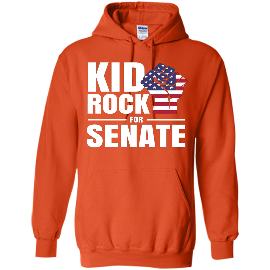 CAMPAIGN Kid For US Senate Election. In Rock We Trust T-shirt Orange