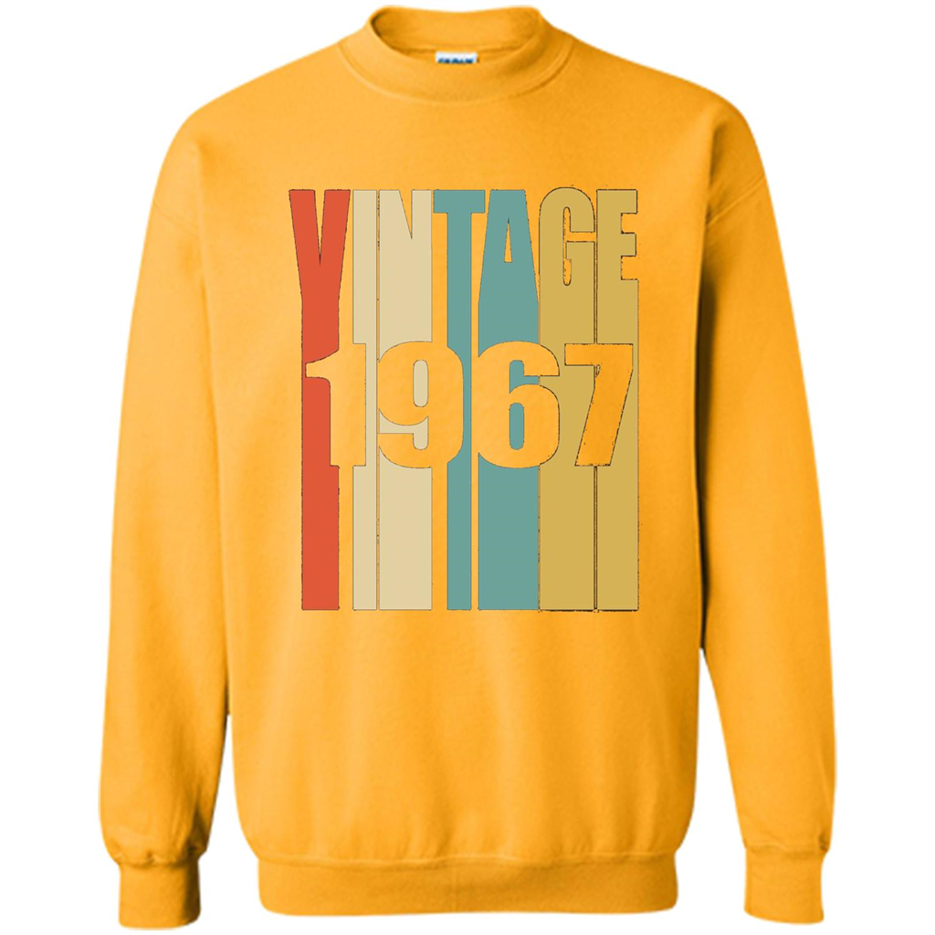 Retro Vintage 1967 T-shirt 50th Birthday T-shirt Gold