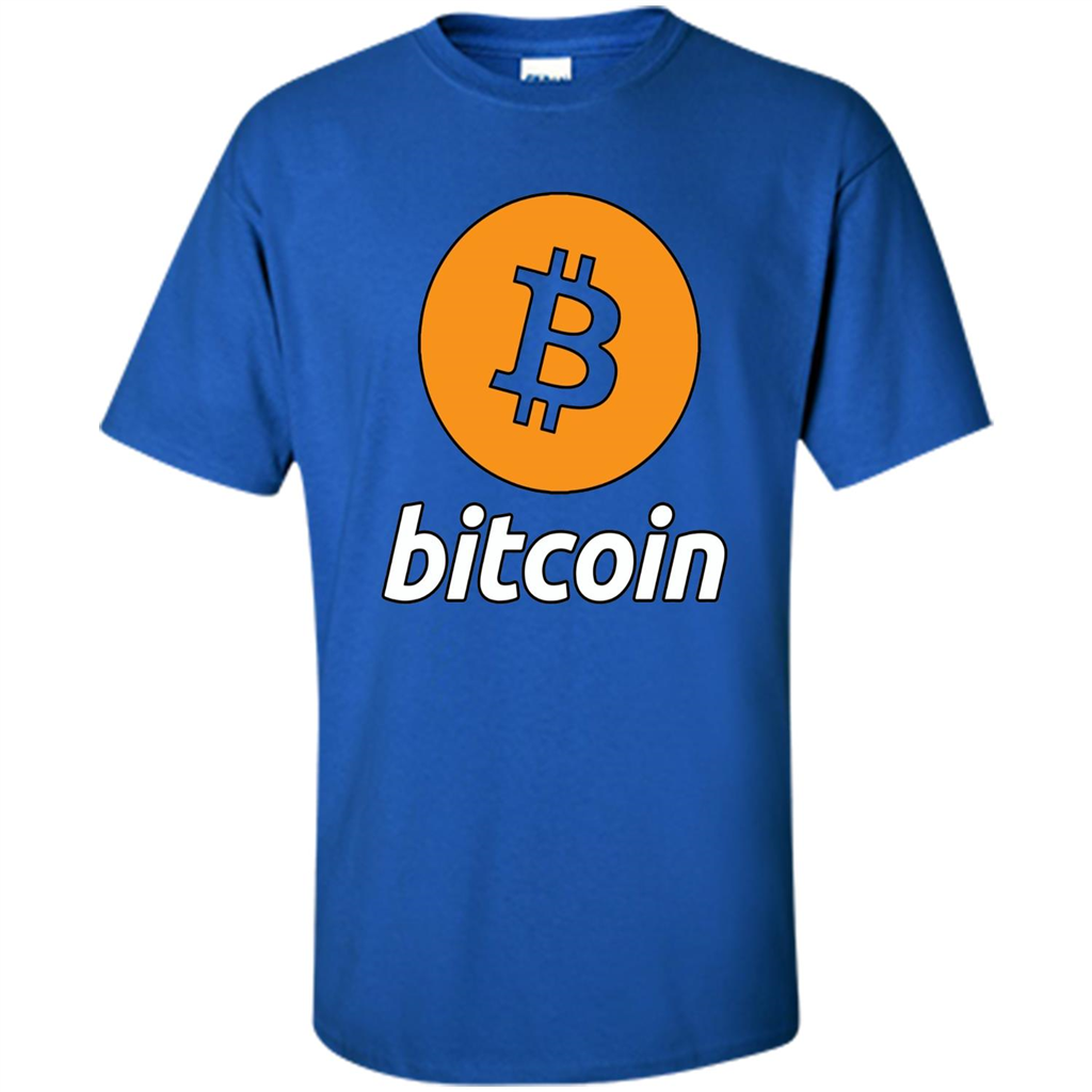Bitcoin Logo Cryptocurrency BTC T-shirt Royal