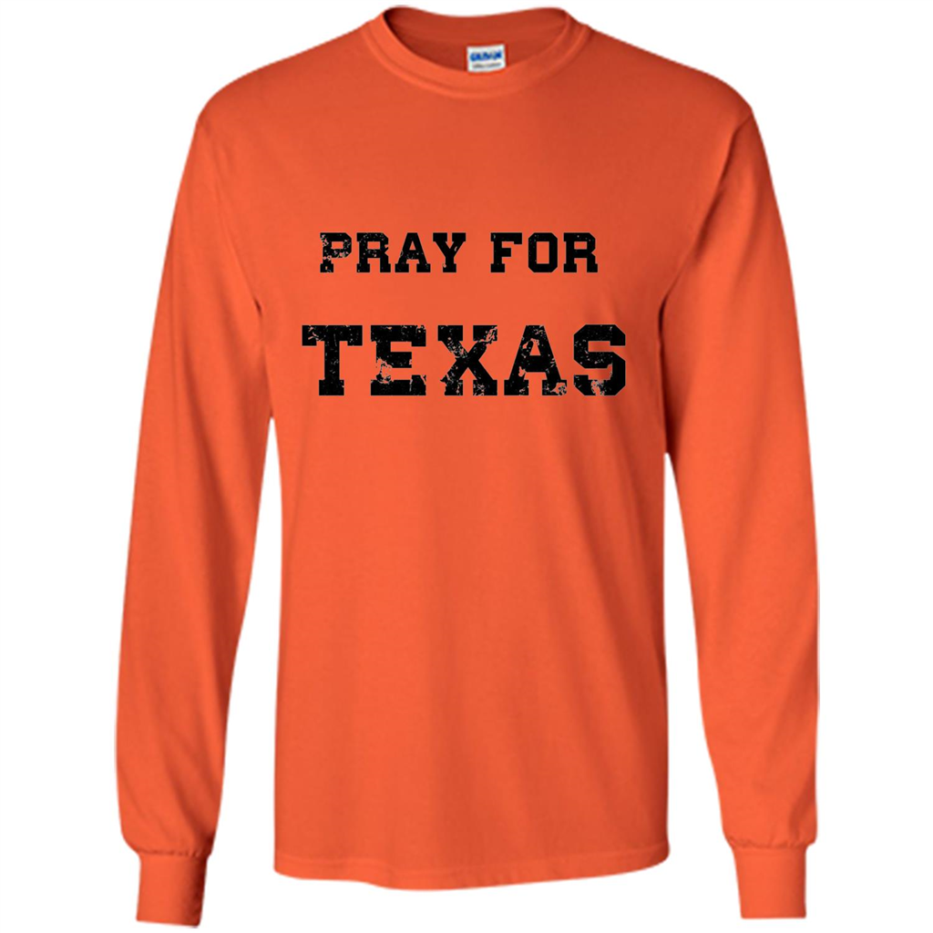 Pray For Texas T-shirt Orange