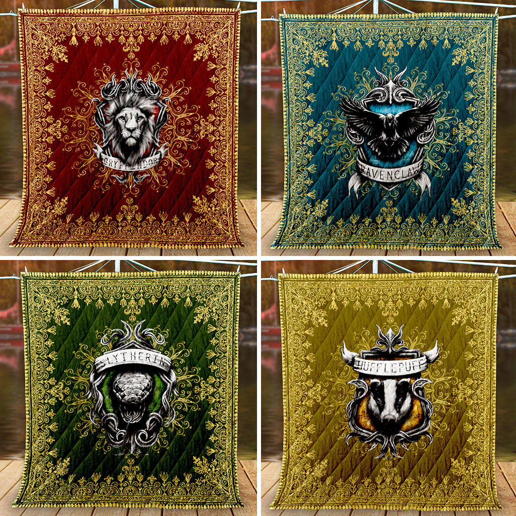 Mandala The Gryffindor Lion Harry Potter 3D Quilt Blanket