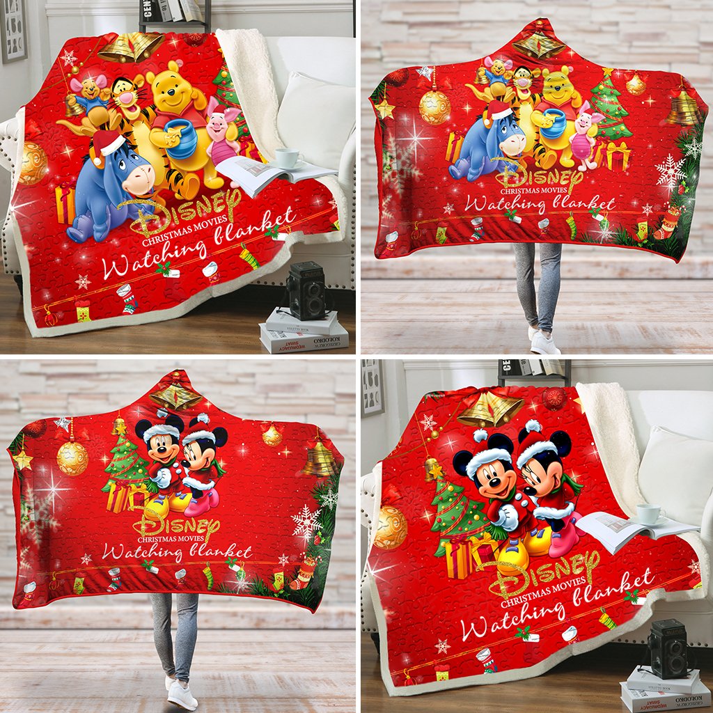 Disney Cartoon Characters 3D Hooded Blanket