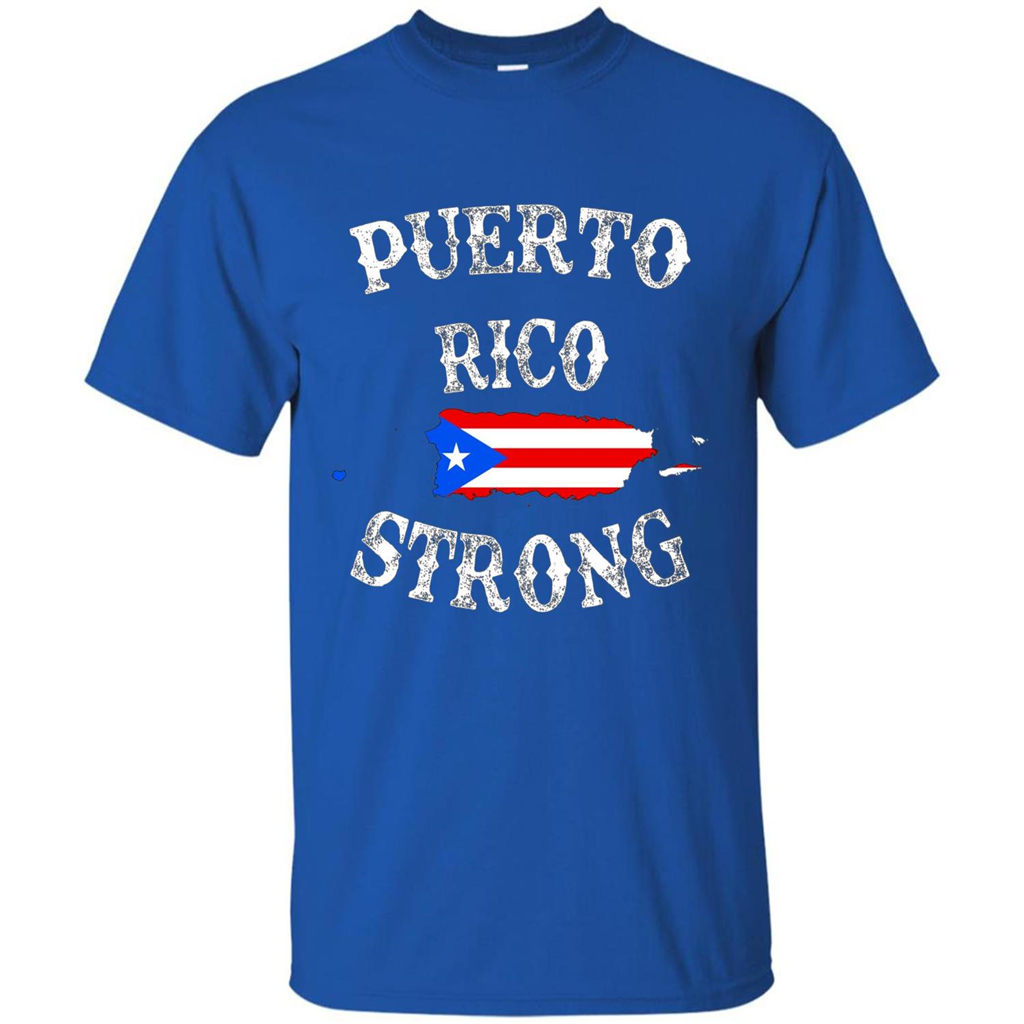 Love Puerto Rico - Puerto Rico Strong Flag T-shirt Royal