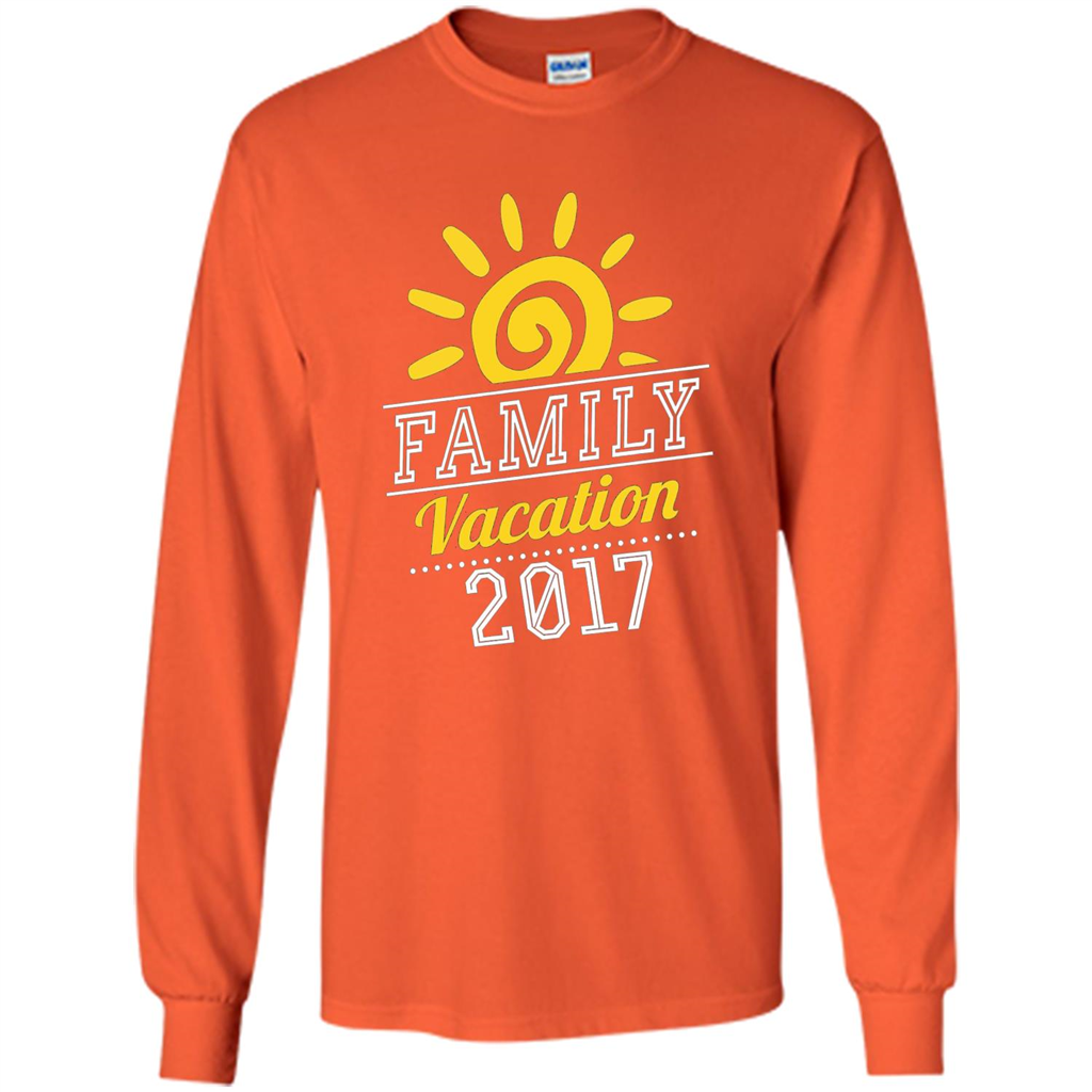 Summer T-shirt Family Vacation 2017 T-shirt Orange