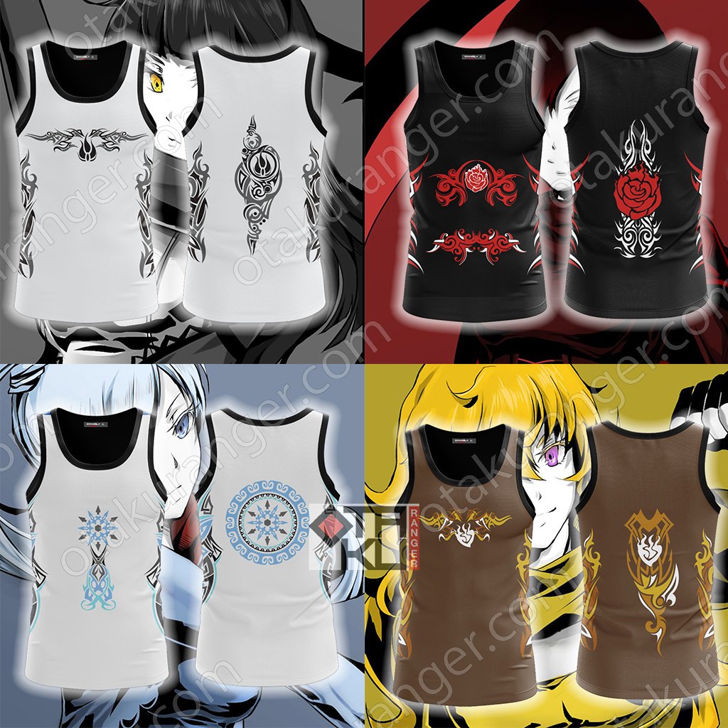 RWBY Yang Xiao Long Symbol 3D Tank Top