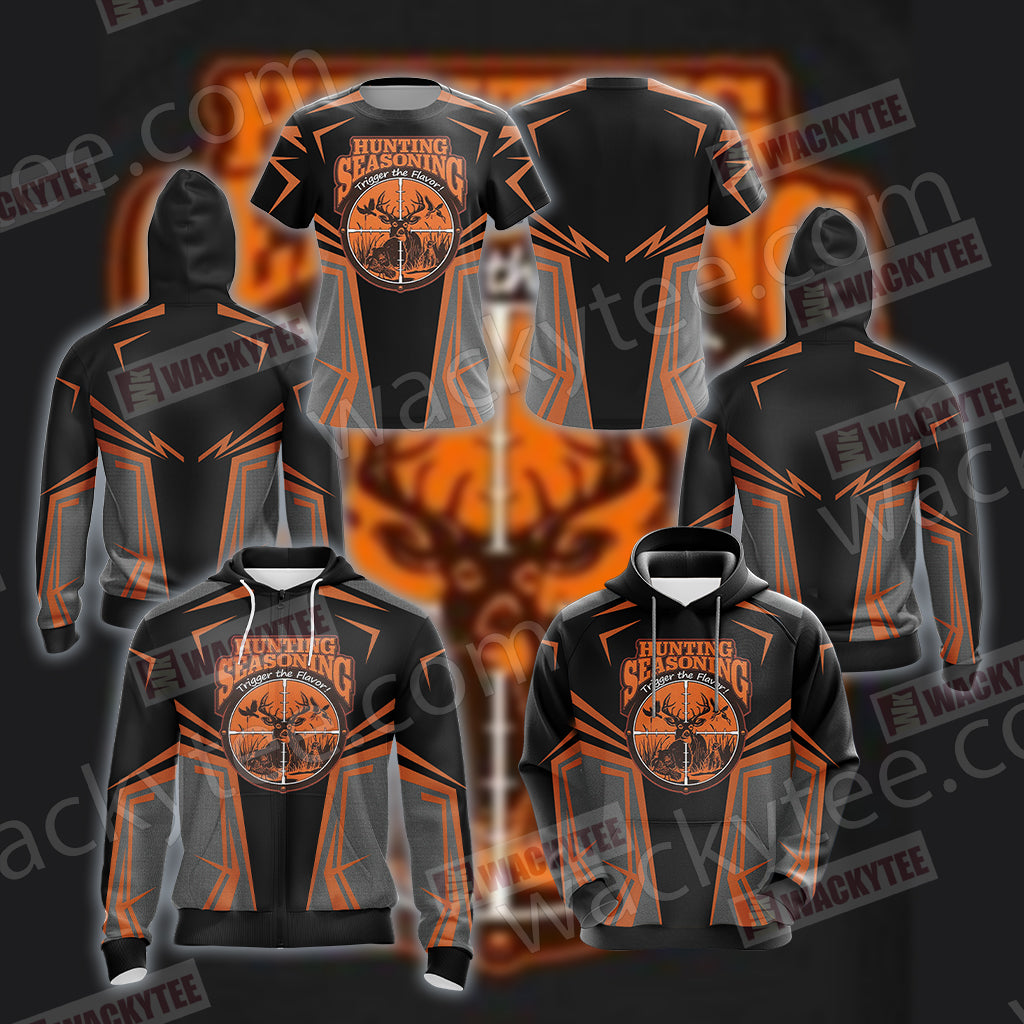 Hunting Seasoning Trigger The FLavor Unisex 3D Hoodie