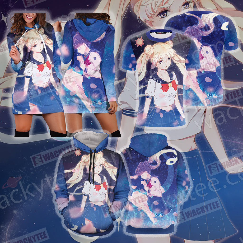 Sailor Moon Usagi Tsukino 3D Hoodie Dress