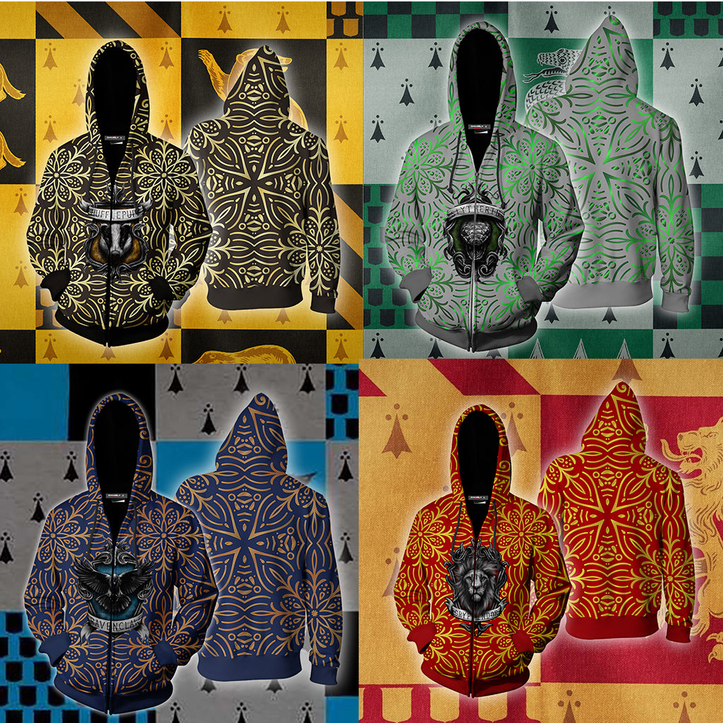 House Ravenclaw Of Wit And Learning Harry Potter Zip Up Hoodie