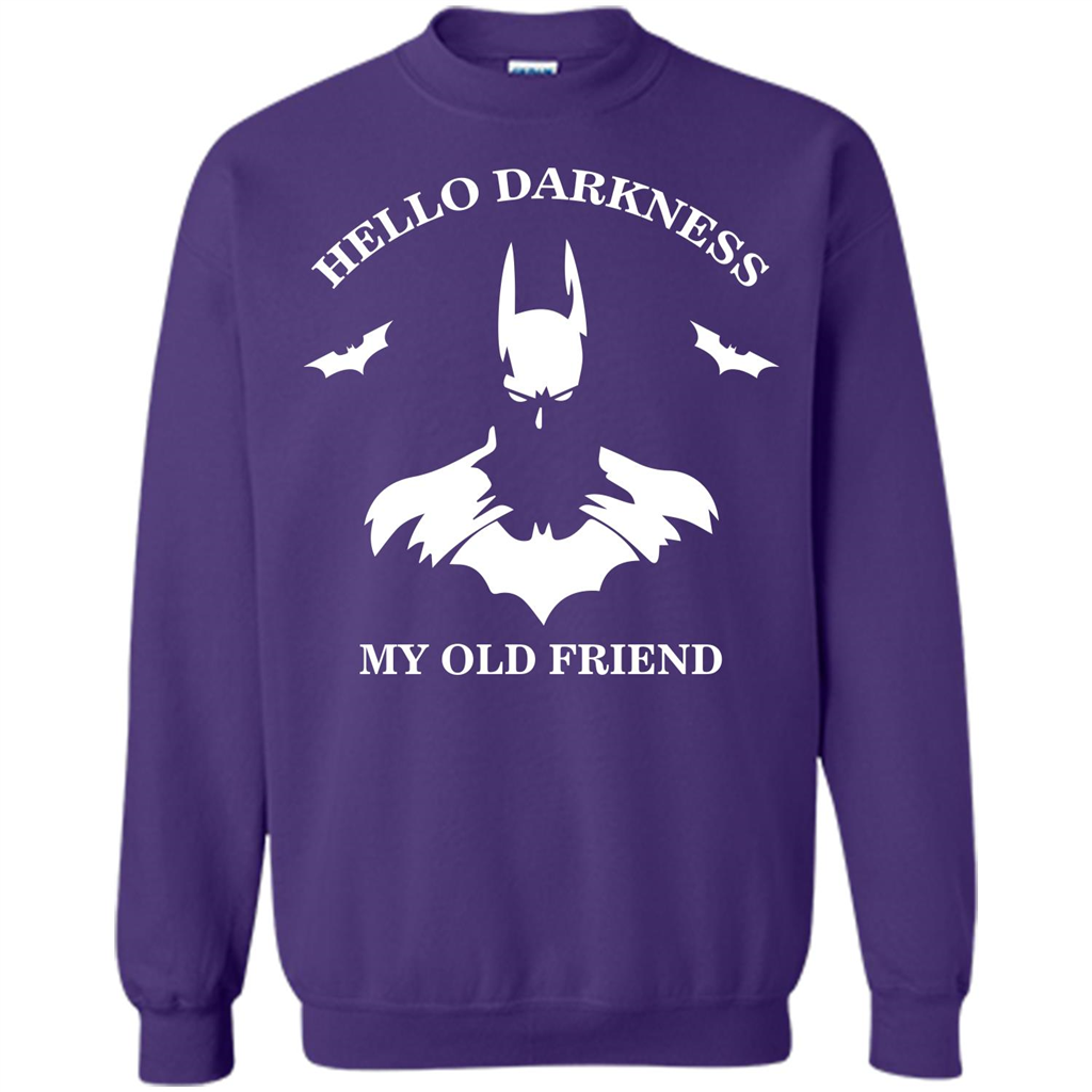 Batman T-shirt Hello Darkness My Old Friend T-shirt Orange