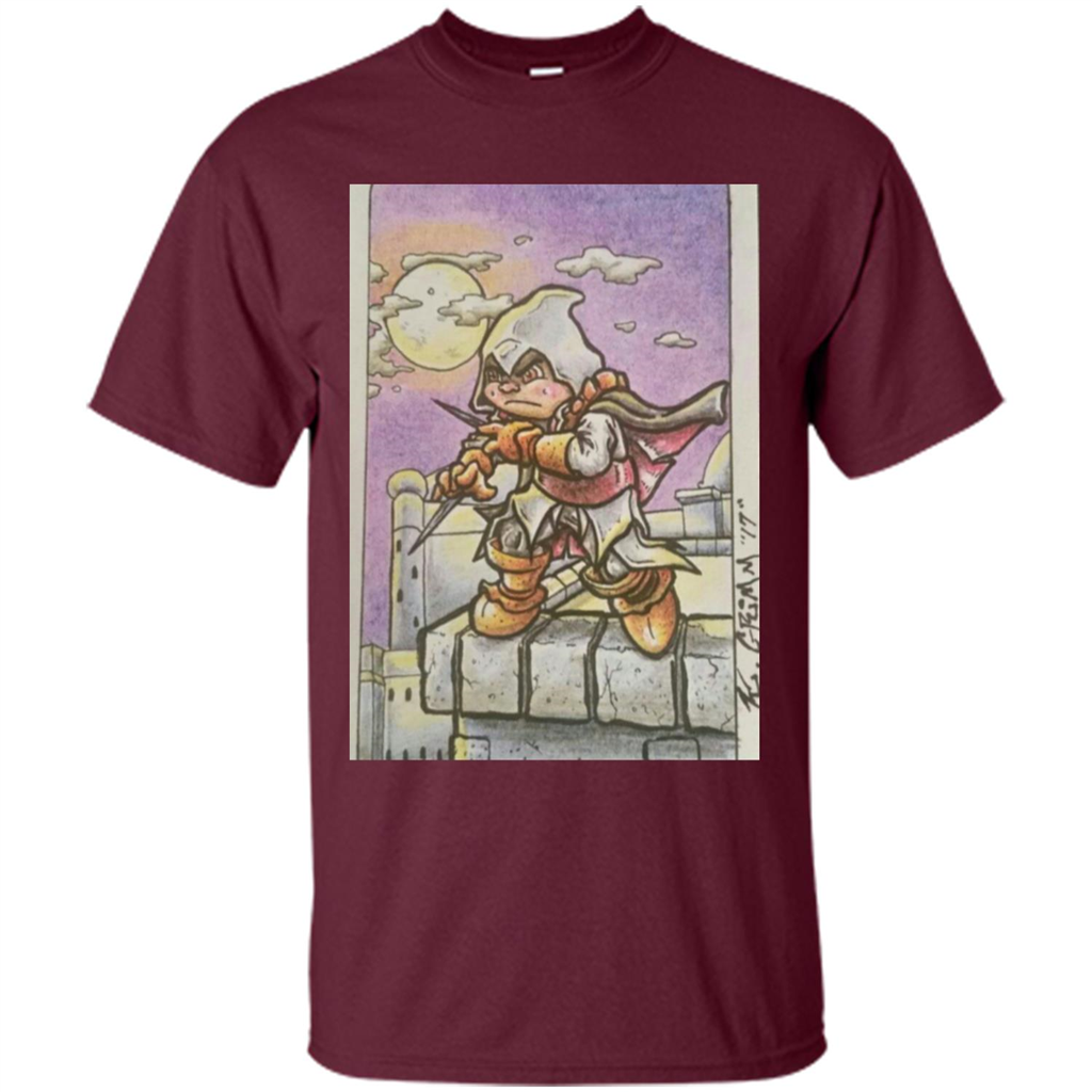 Assassin - Walk Under A Full Moon's Light T-Shirt Maroon