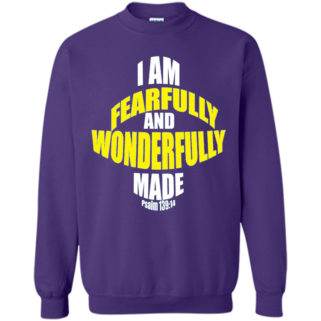 Fearfully And Wonderfully Made Christian T-Shirt Orange