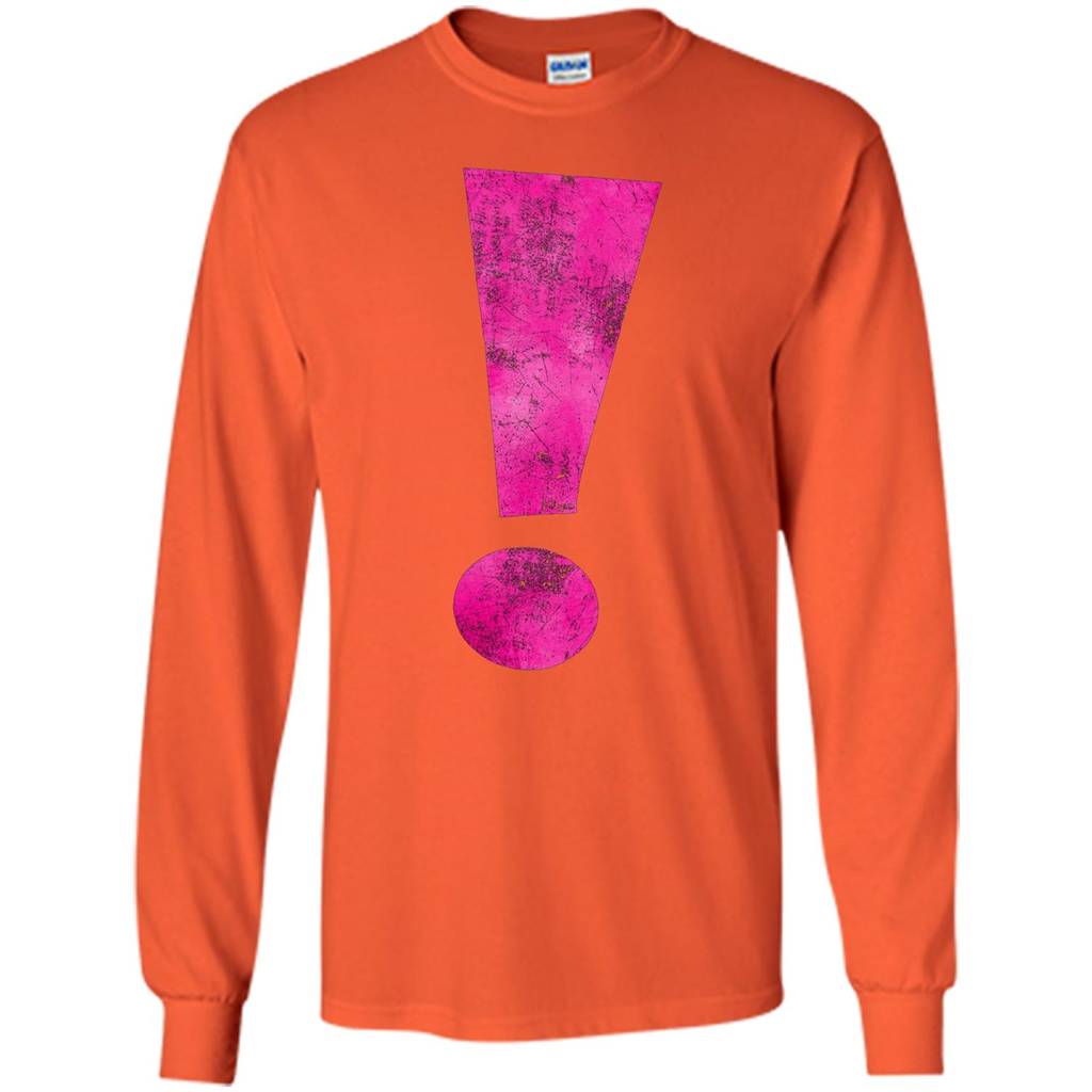 Exclamation Point Graphic T-shirt Orange