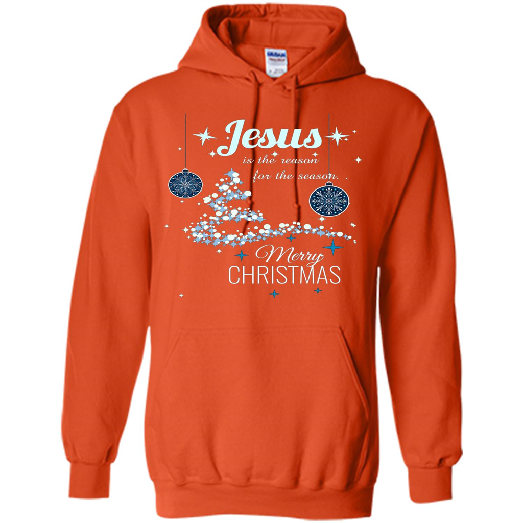 Christmas T-Shirt Jesus Is The Reason For The Season Orange