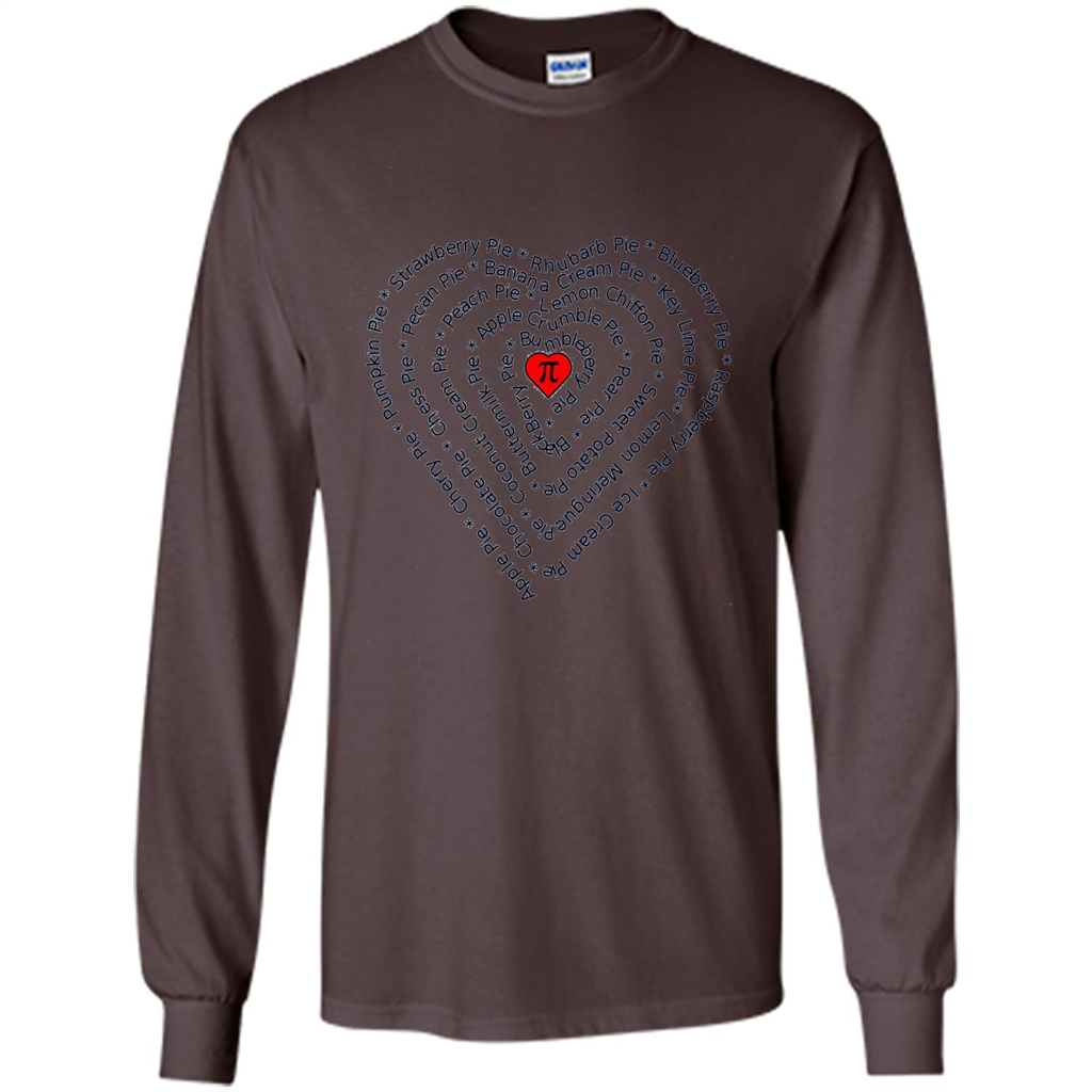 Love Math T-shirt I Love Pie Dark Chocolate
