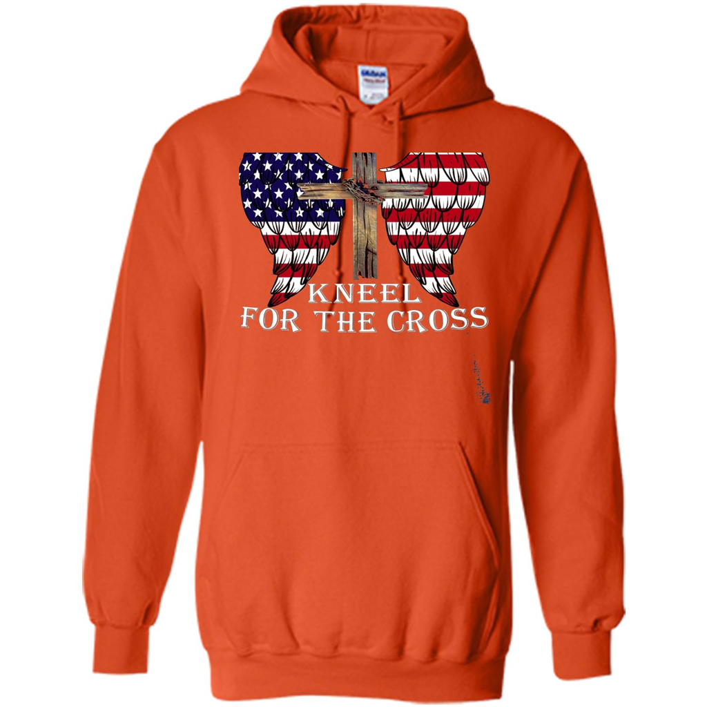 Stand For The Flag Kneel For The Cross T-Shirt Orange