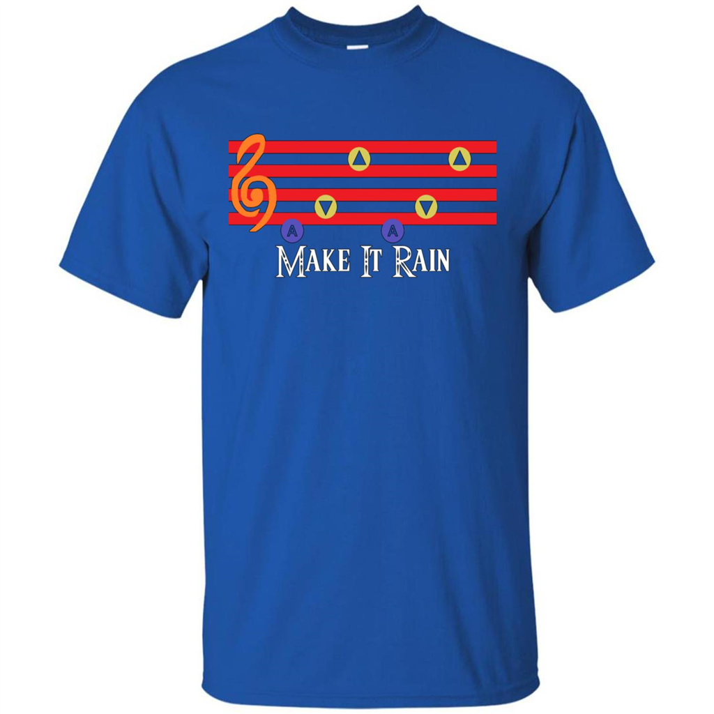 Music Lover T-shirt Make It Rain Royal