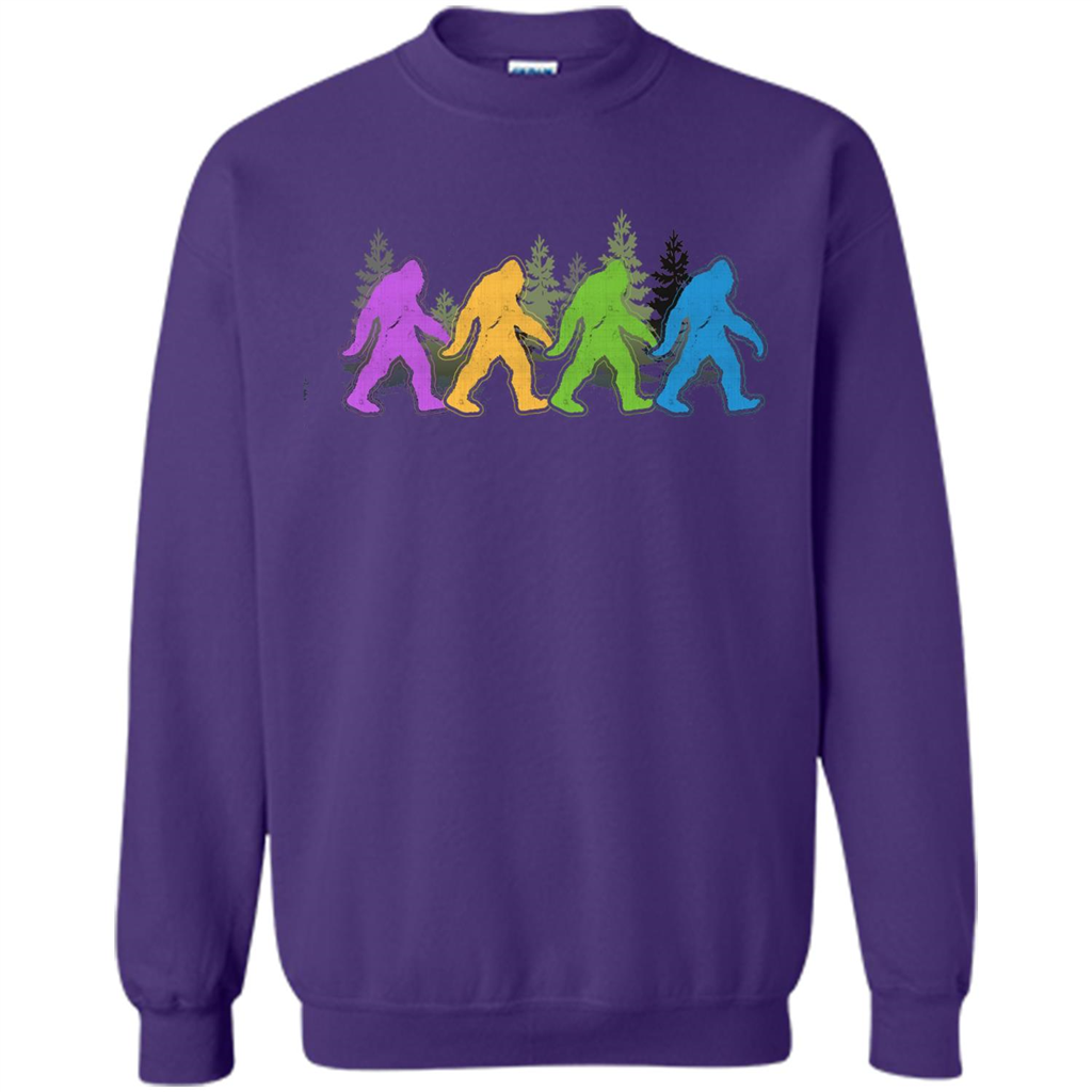 Color Bigfoot Yeti Sasquatch T-Shirt Orange