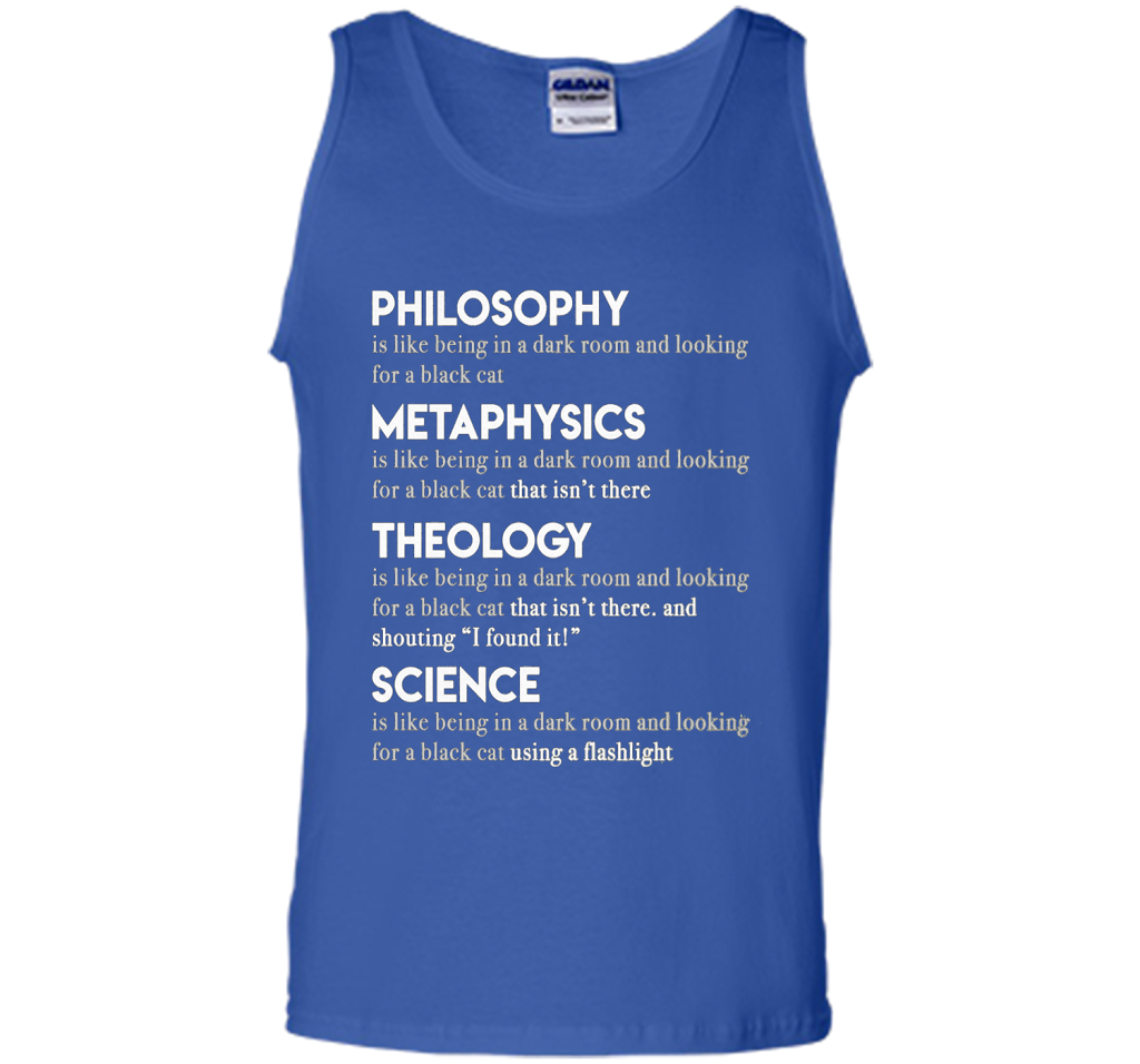 Philosophy Metaphysics Theology Science T-shirt Royal