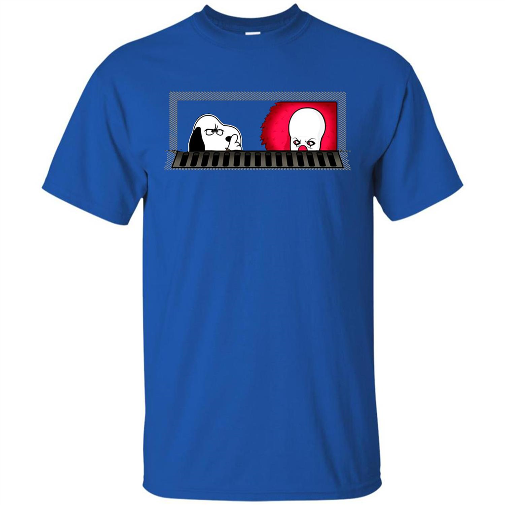 Movie T-shirt Snoopy Vs It T-shirt Royal