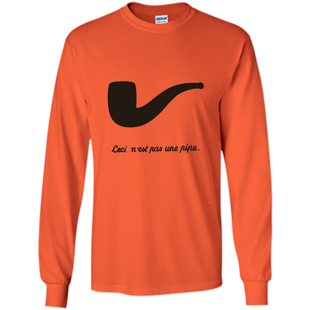 Ceci N'est Pas Une Pipe T-Shirt Orange