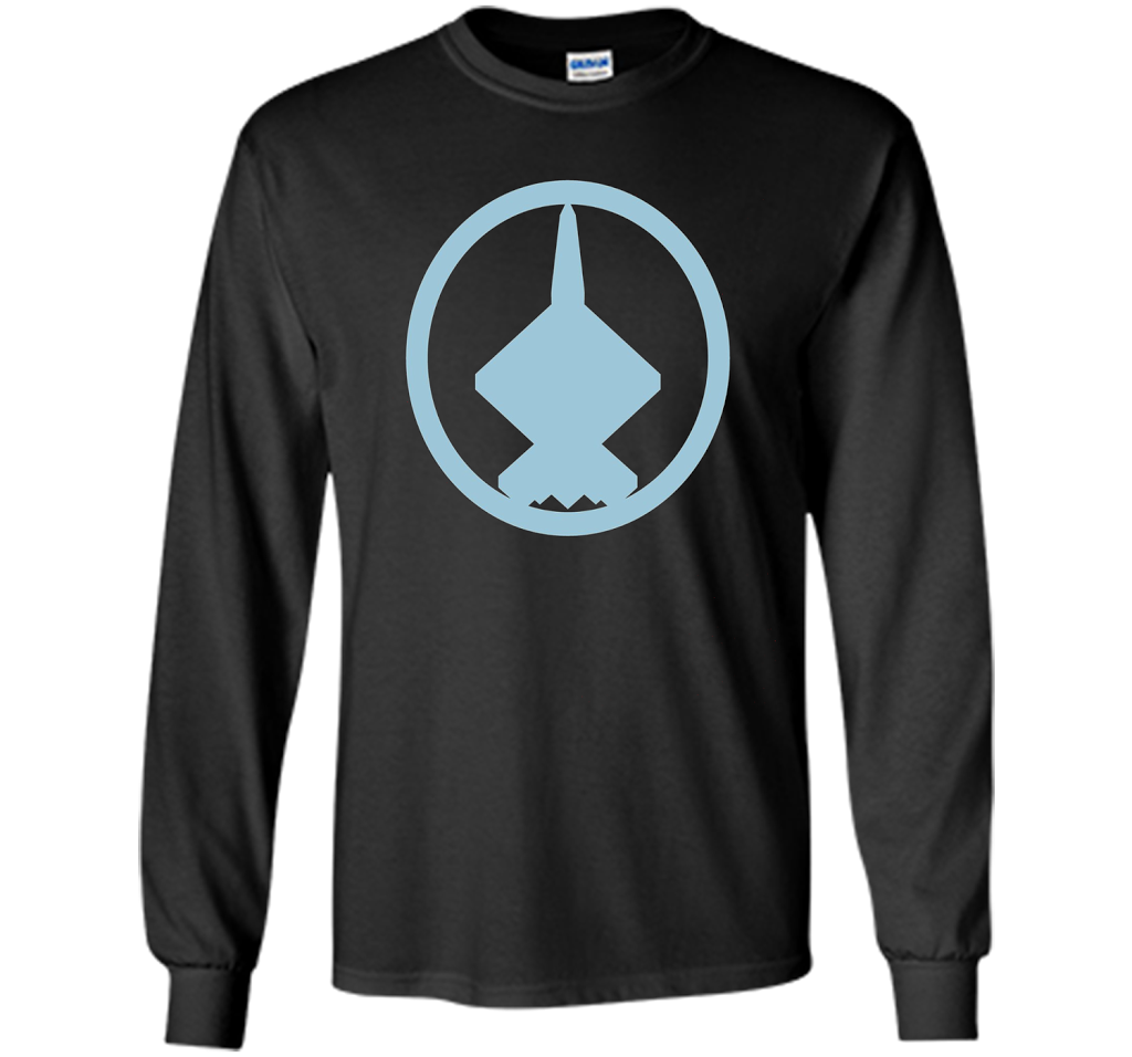 YF-23 (Blue) Air Force Military Fighter Jet T-shirt Black S