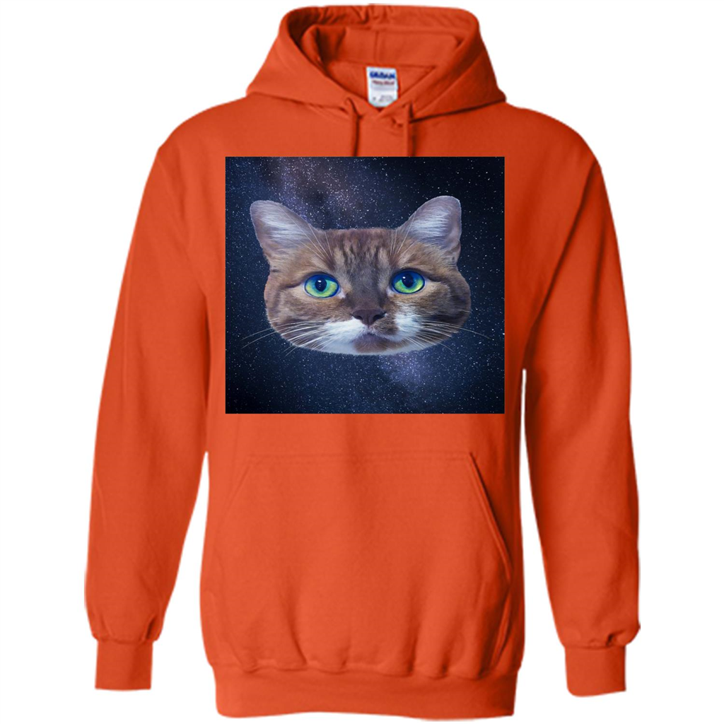 Galaxy Cat T-shirt Orange
