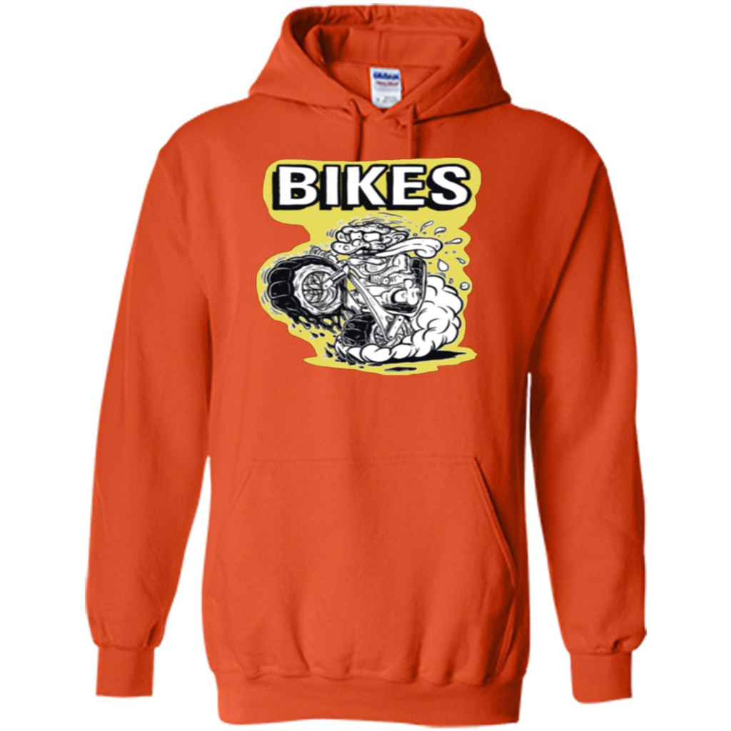 Funny Bikes T-shirt Biker Gift T-shirt Orange