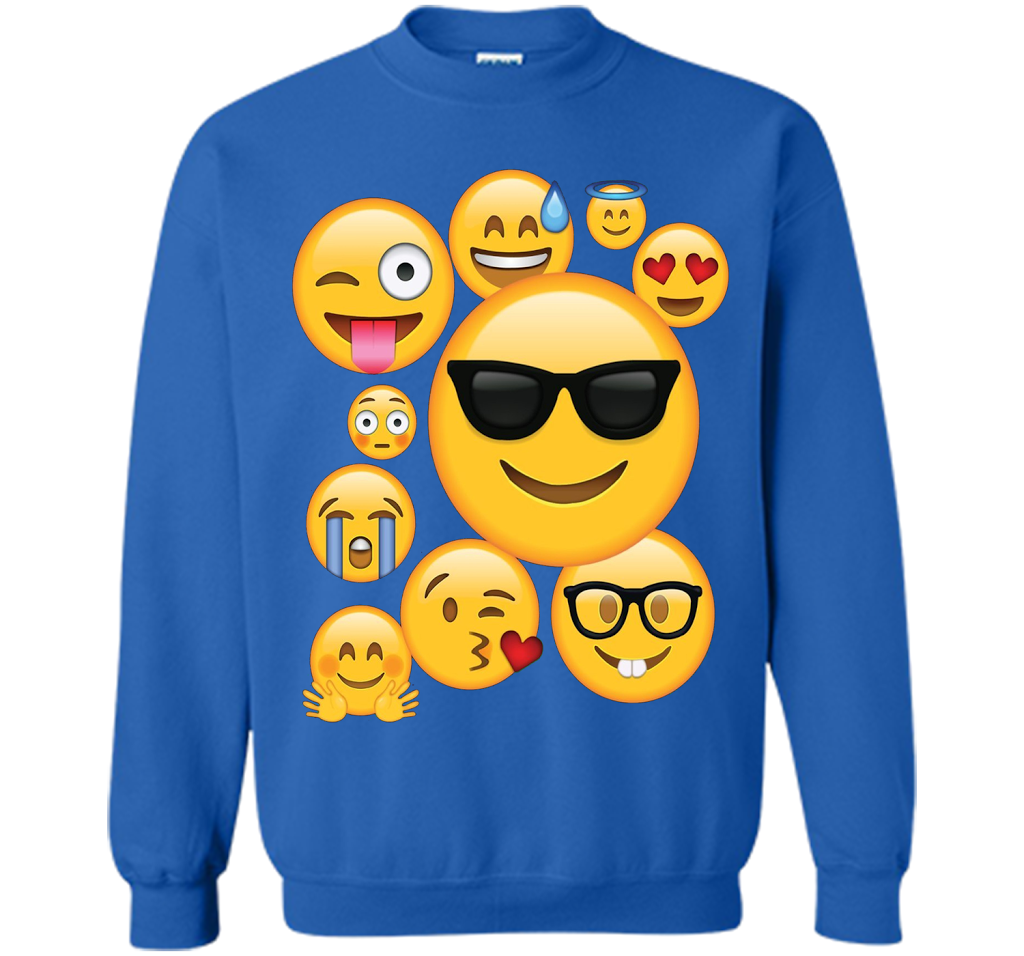 Emoji Pack ComboT-shirt Emoticon Smily Face Tshirt. shirt Royal