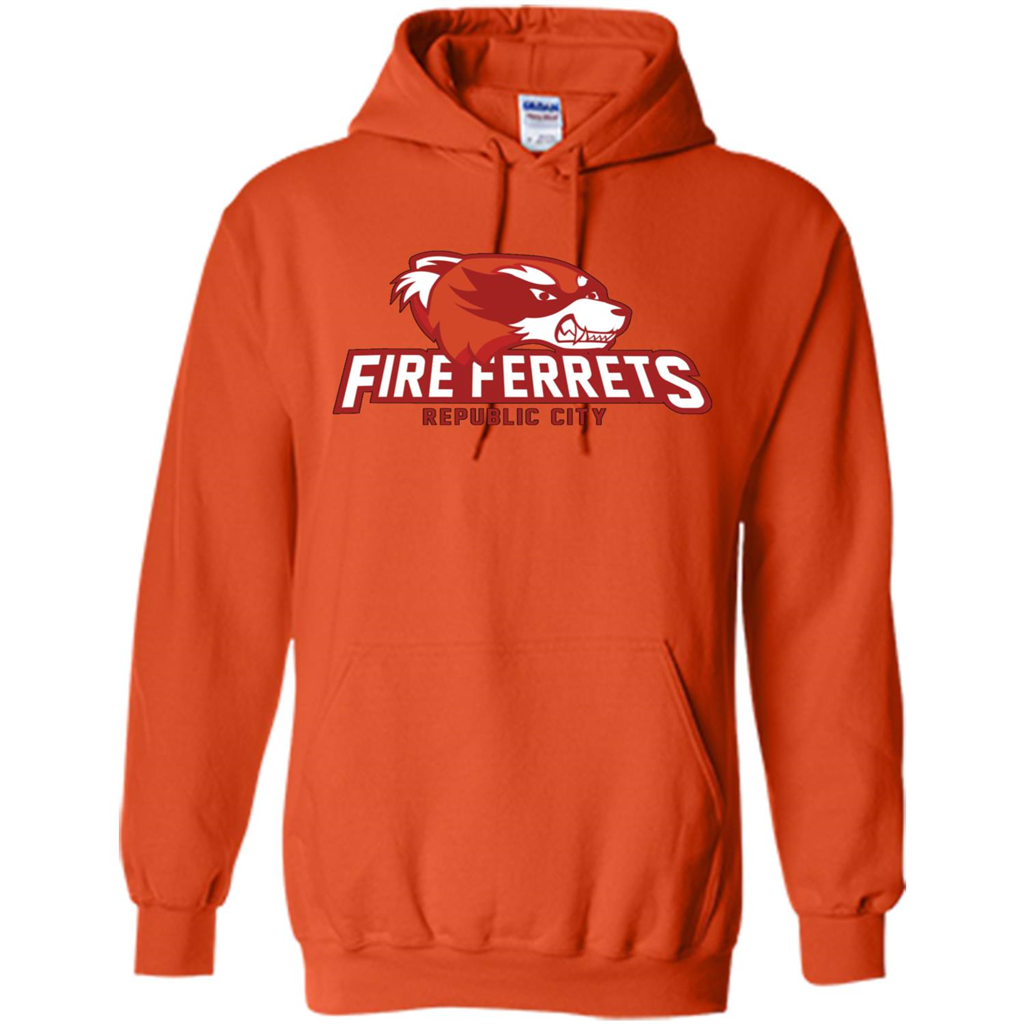 Republic City Fire Ferrets T-shirt Orange