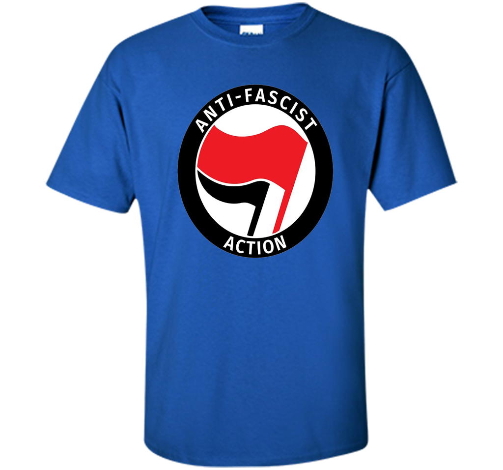 Antifa Logo Antifa Flag Anti Fascist T-shirt Royal