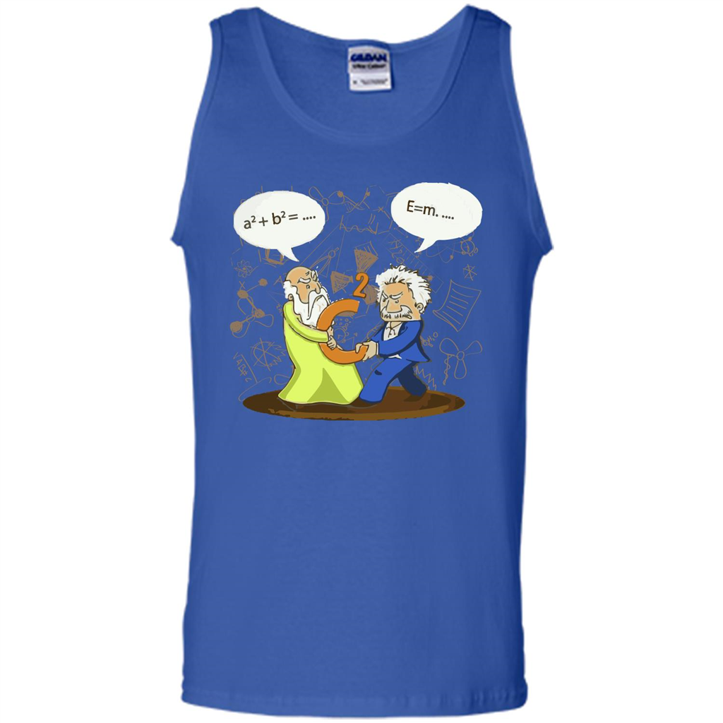 Pythagoras and Einstein T-shirt Royal