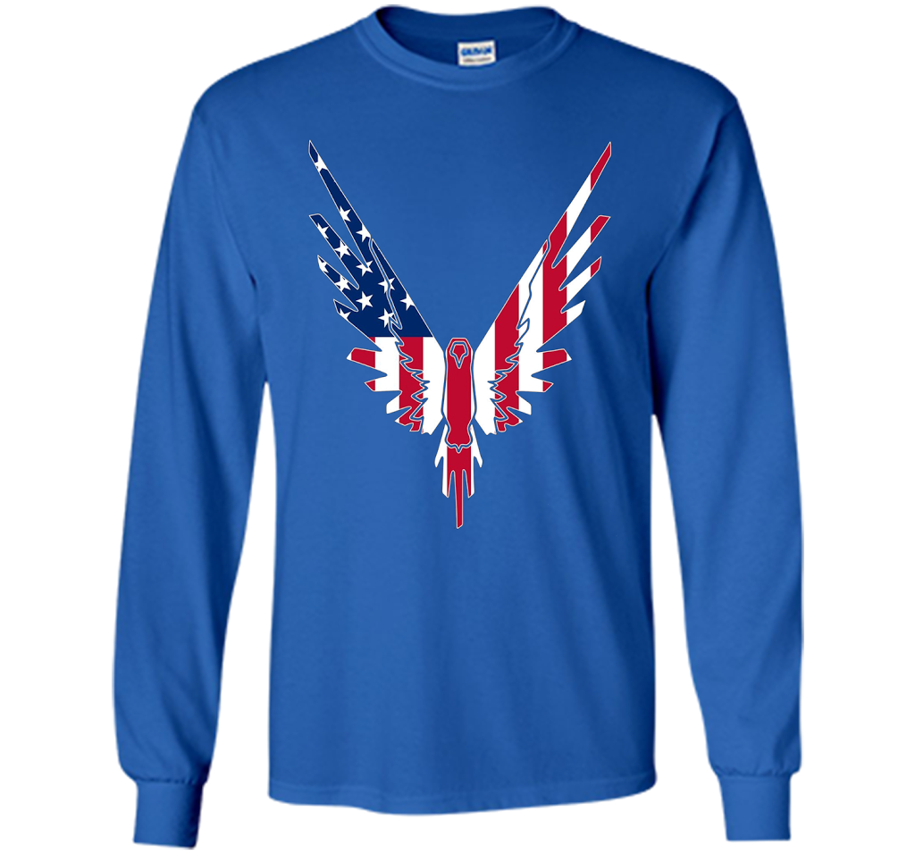 Be A Maverick American Flag Logo T-Shirt shirt Royal