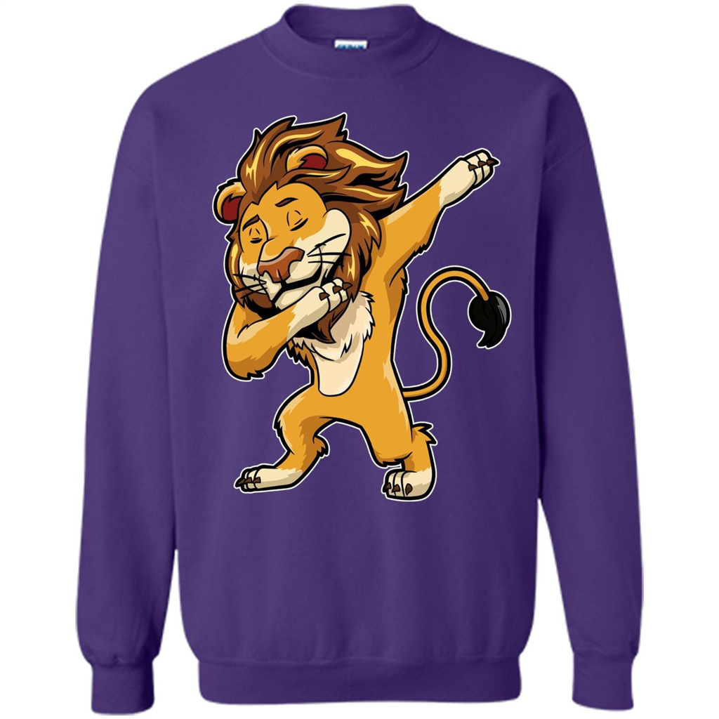 Lion Dabbing T-shirt Dab Cat Dance Orange