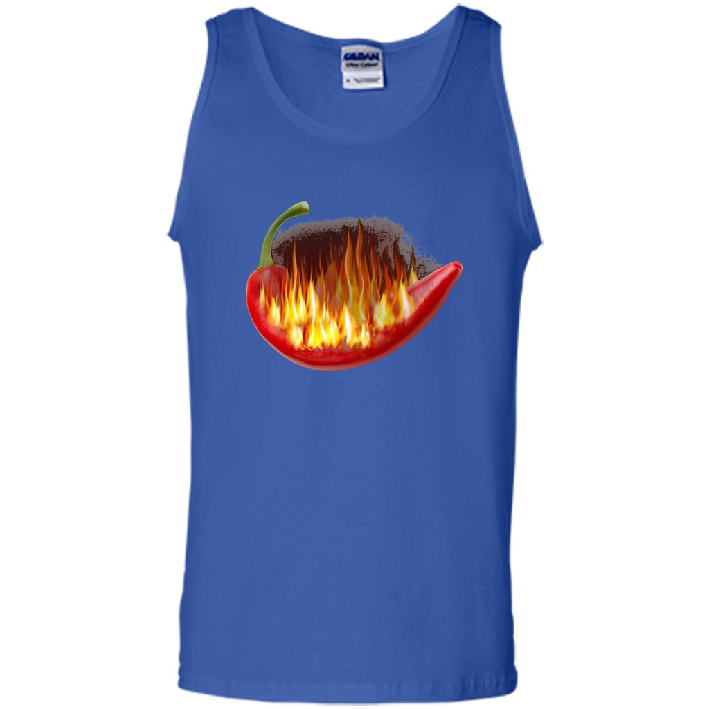 Hot Pepper On Fire T-shirt Royal