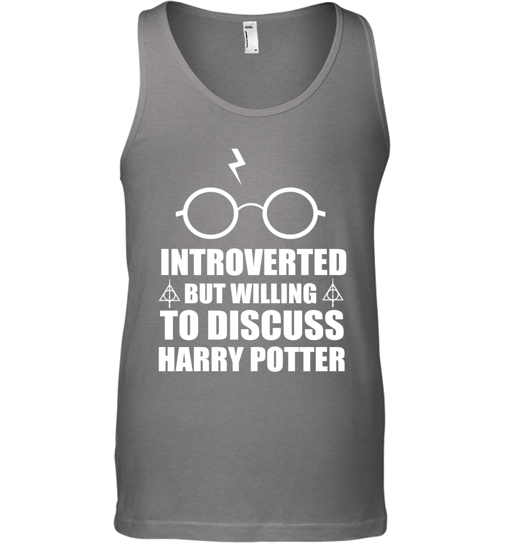 Introverted But Willing To Discuss Harry Potter Tank Top Tank Top Graphite Heather