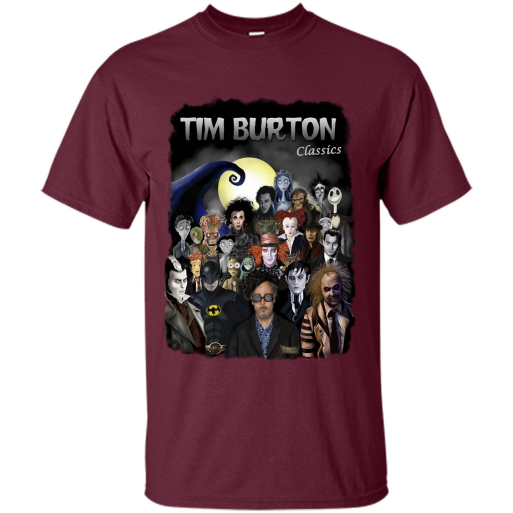 Tim Burton Classics T-shirt Maroon