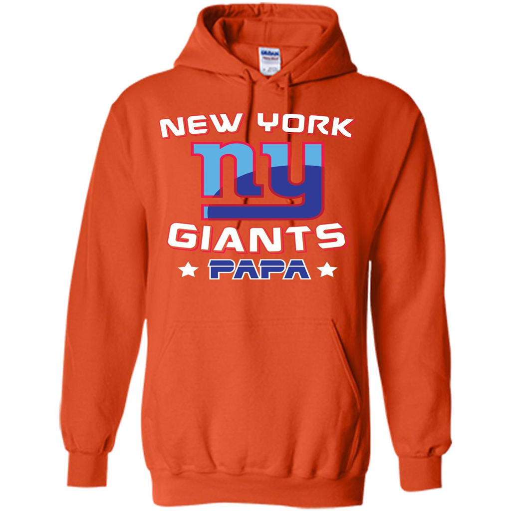 Football T-shirt New York Ny Giants Papa Orange