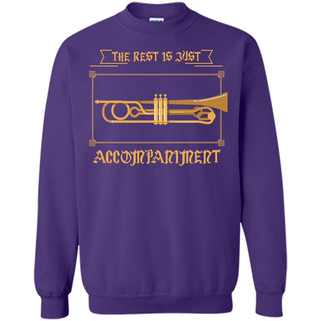 Trombone T-shirt The Rest Is Just Accompaniment Orange