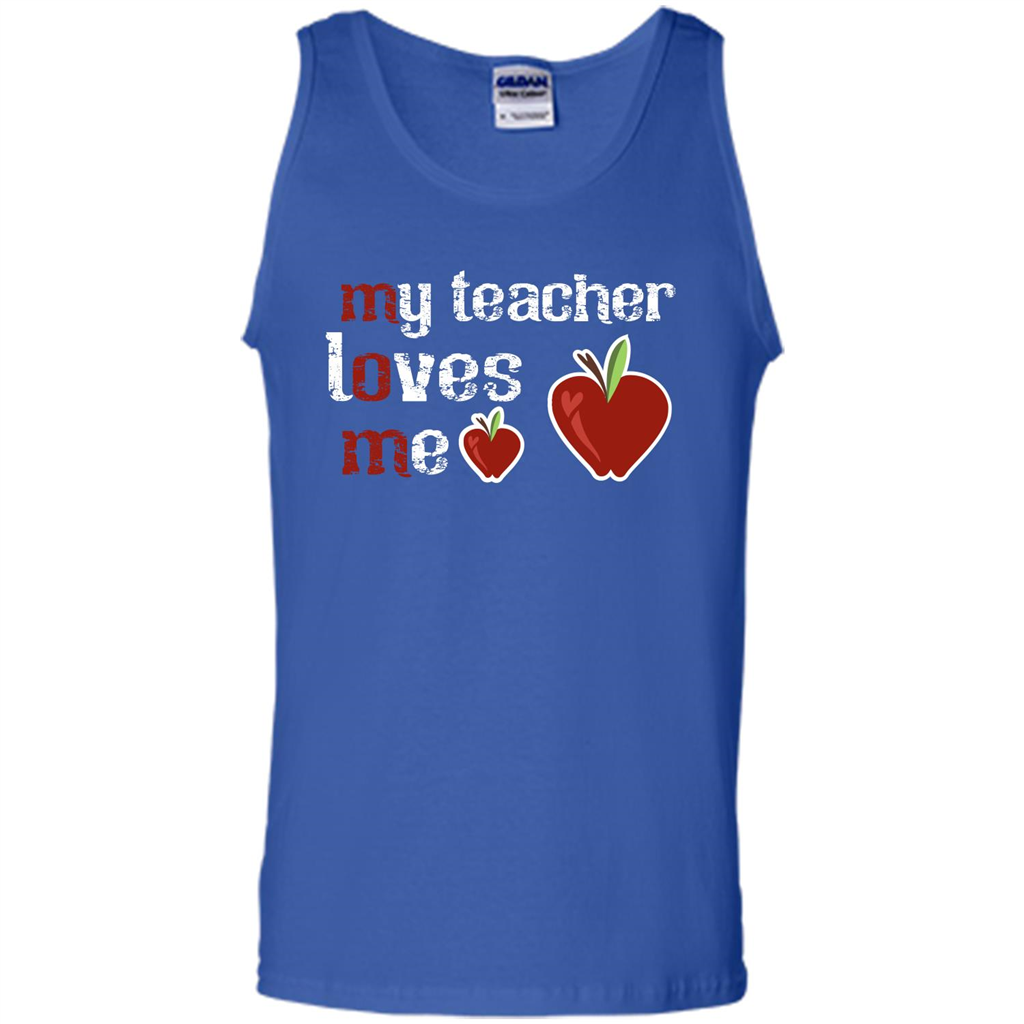 Student T-shirt My Teacher Loves Me T-shirt Royal