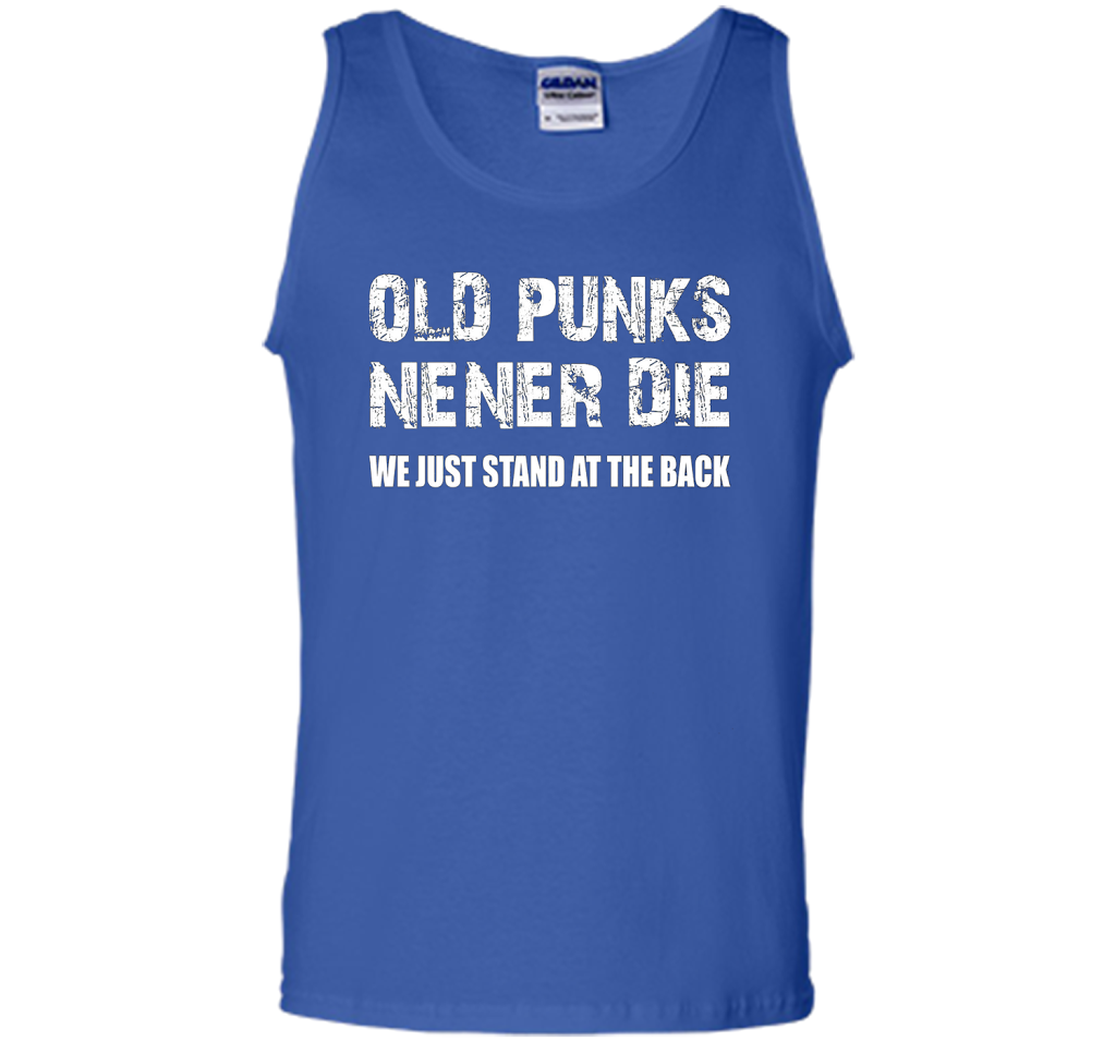 Old Punks Never Die We Just Stand At The Back T-shirt Royal