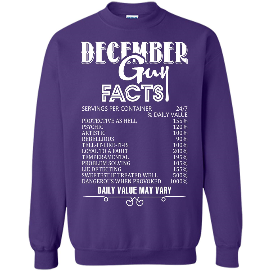 December Guy Facts T-shirt Orange