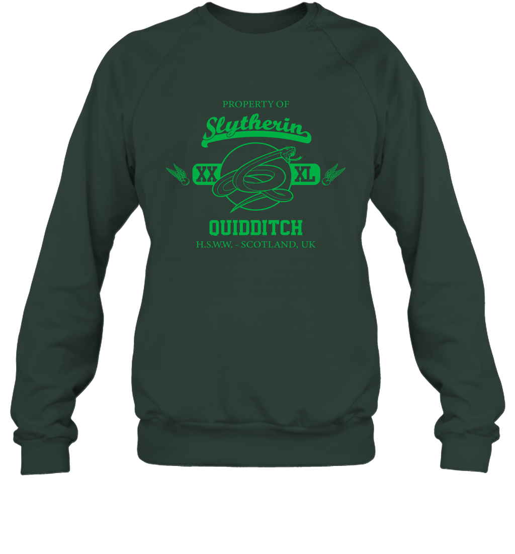 Property Of Slytherin Quidditch Harry Potter Sweatshirt Sweatshirt Forest