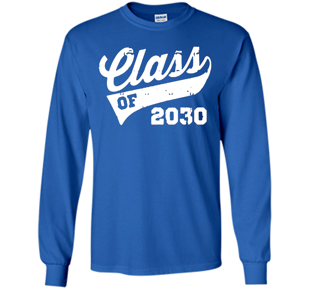 Kindergarten T-shirt Class Of 2030 Kindergarten Style T-shirt Royal