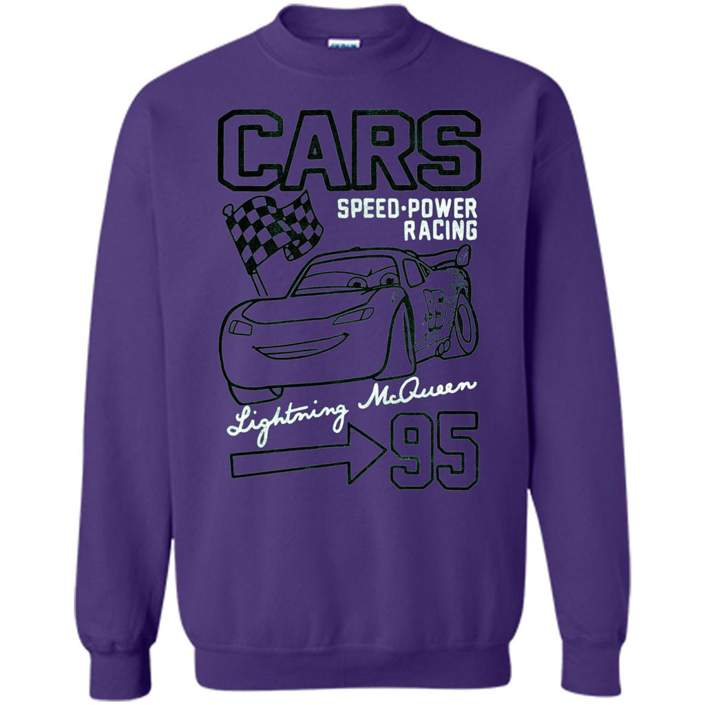 Pixar Cars McQueen Speed Power Racing 95 T-shirt Orange