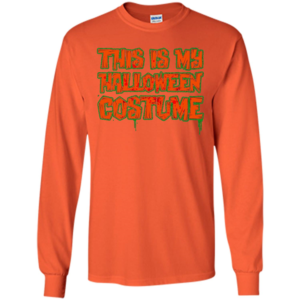 This Is My Halloween Costume T-Shirt Orange