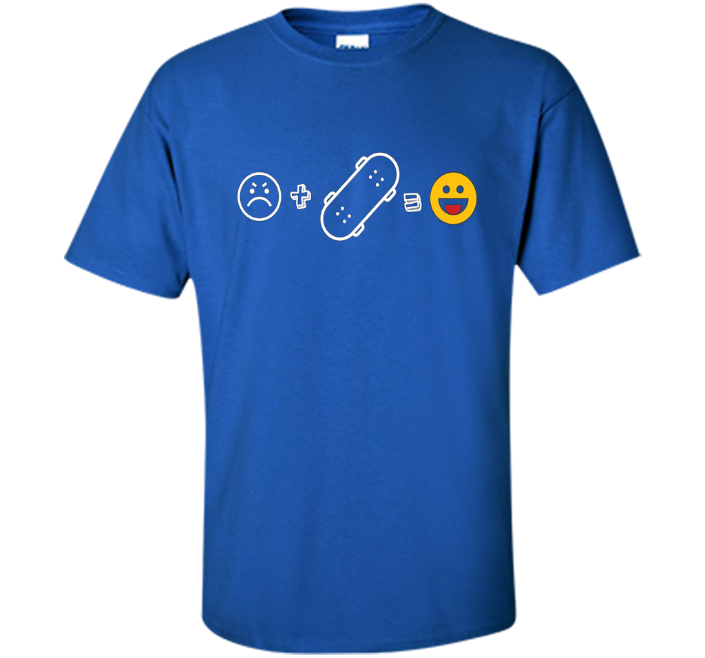 Sad Face But Add Skateboard than very Fun Gift T Shirt shirt Royal