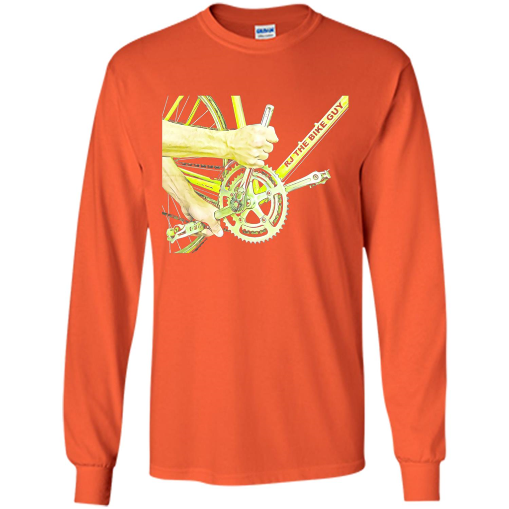 The Bike Guy T-shirt Love Bike T-shirt Orange