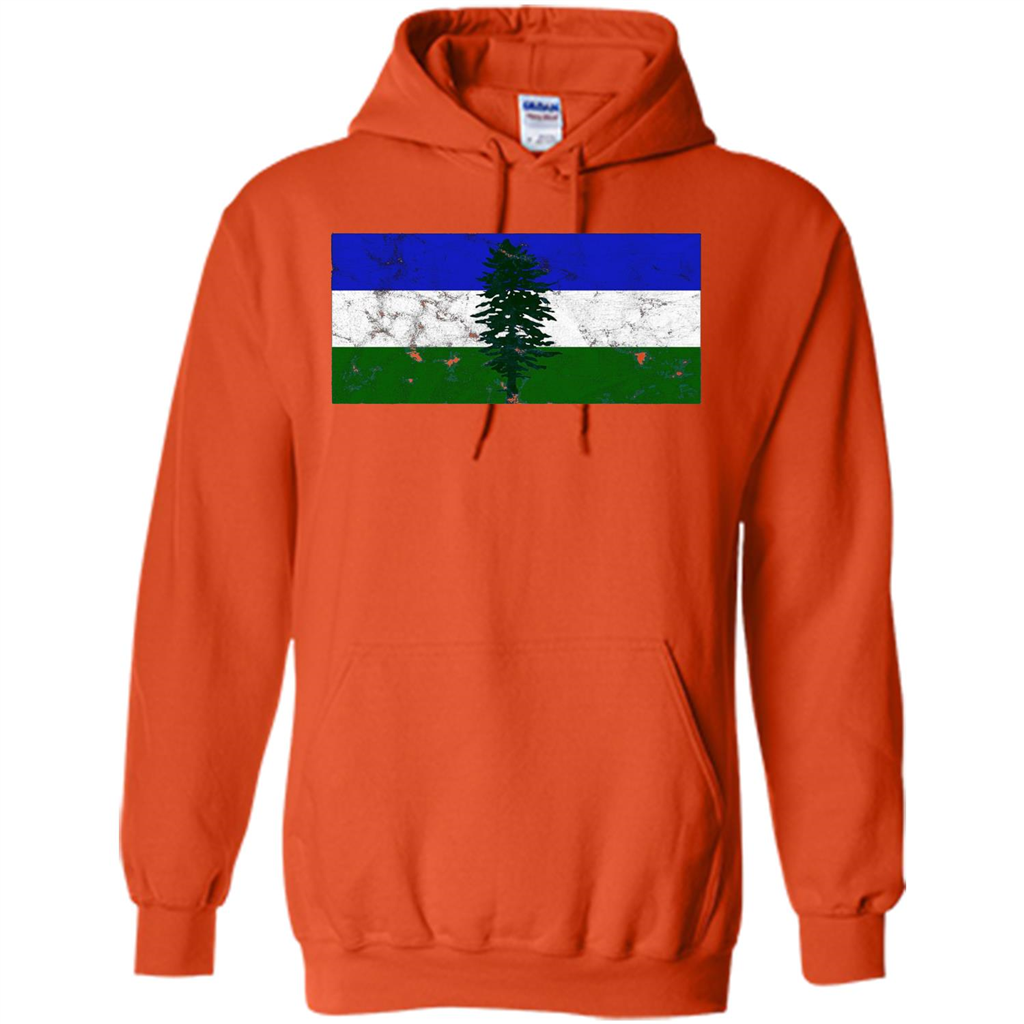 Distressed Cascadia Doug Flag Pacific Northwest T-shirt Orange